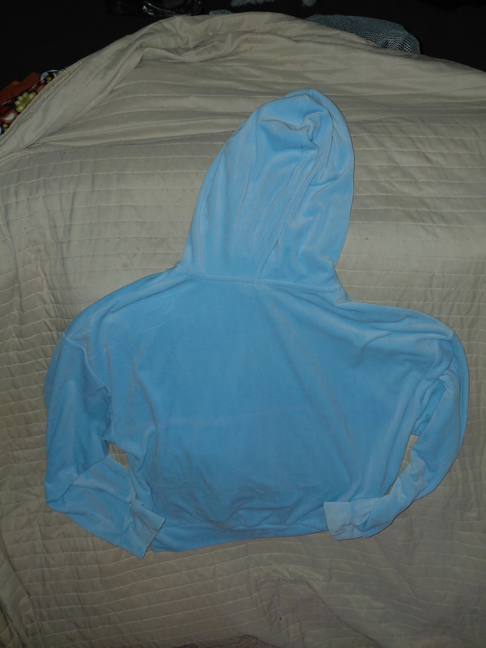 Von Dutch Light Blue Velour Hoodie & Joggers - Picture 4 of 10